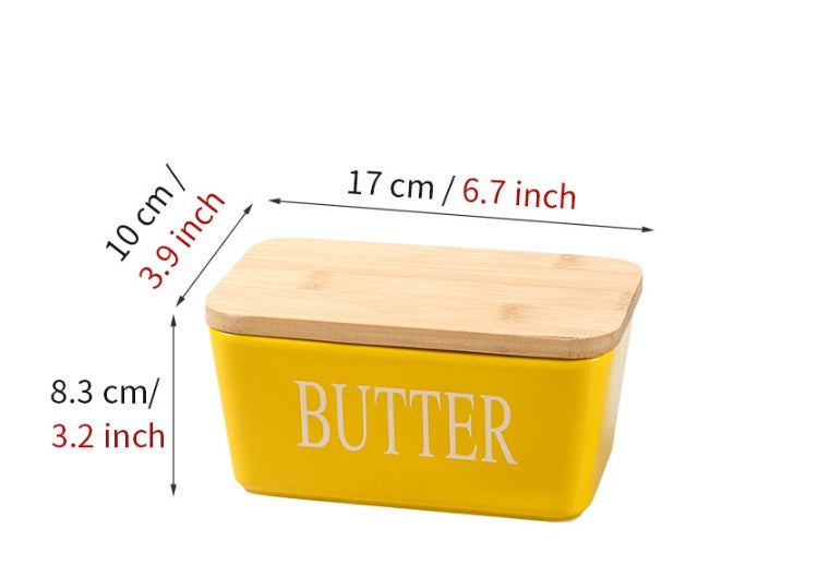 Butter Box Sealed Can Butter Bamboo Cover Cheese With Knife greenroot living