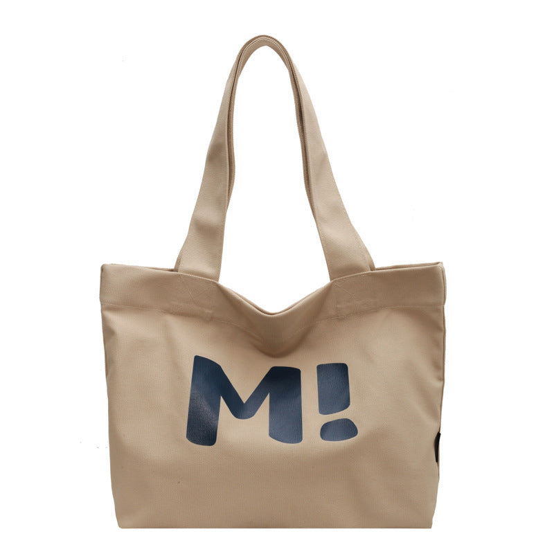 Letter Printed Shouder Bags Canvas Totes Bags For Women Shopper Girls Handbags Eco Environmental Large Capacity Shopping Bags greenroot living