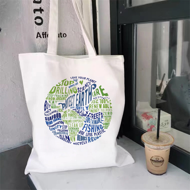 Pattern Large-capacity Environment-friendly Shopping Bag Large-capacity greenroot living
