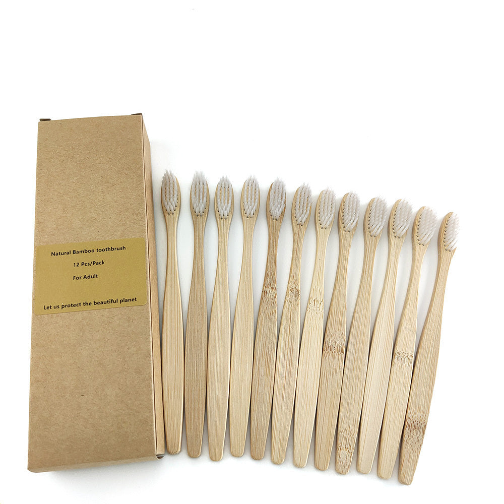 12 Bamboo charcoal environmentally friendly toothbrushes greenroot living