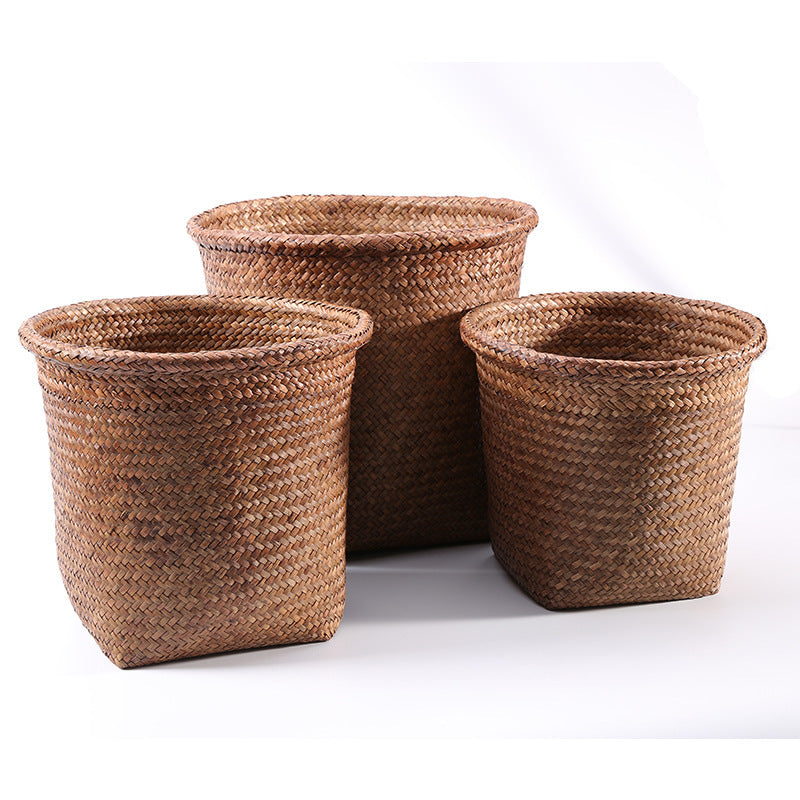 Caches-pots en rotin basiques greenroot living