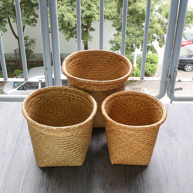 Caches-pots en rotin basiques greenroot living