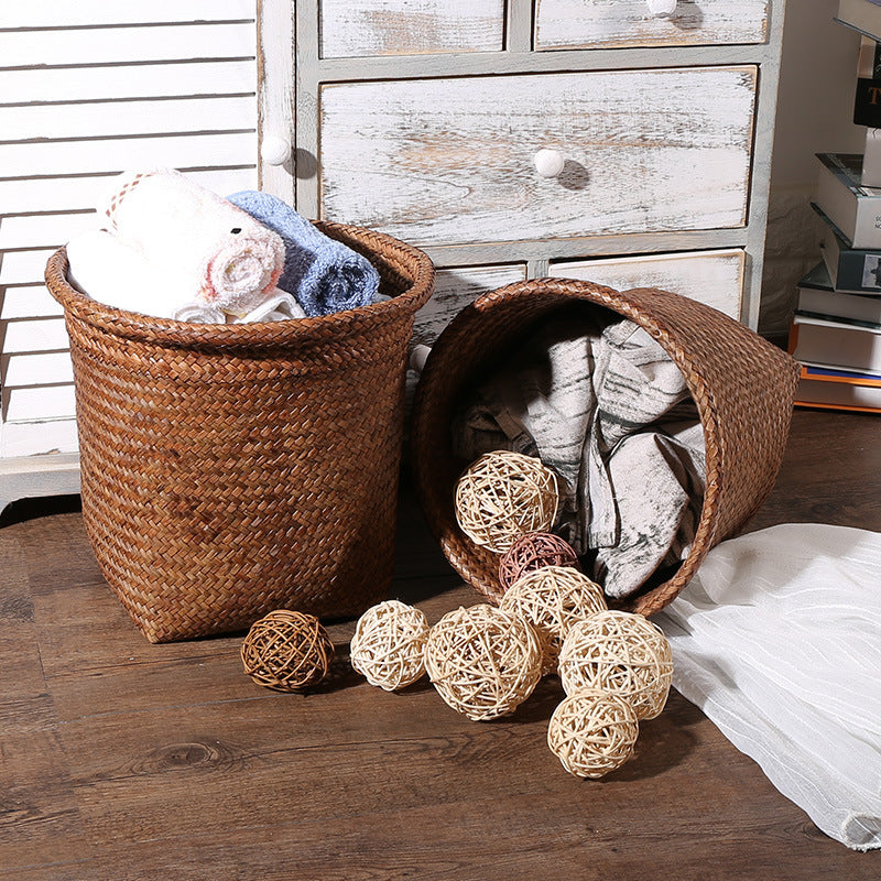 Caches-pots en rotin basiques greenroot living
