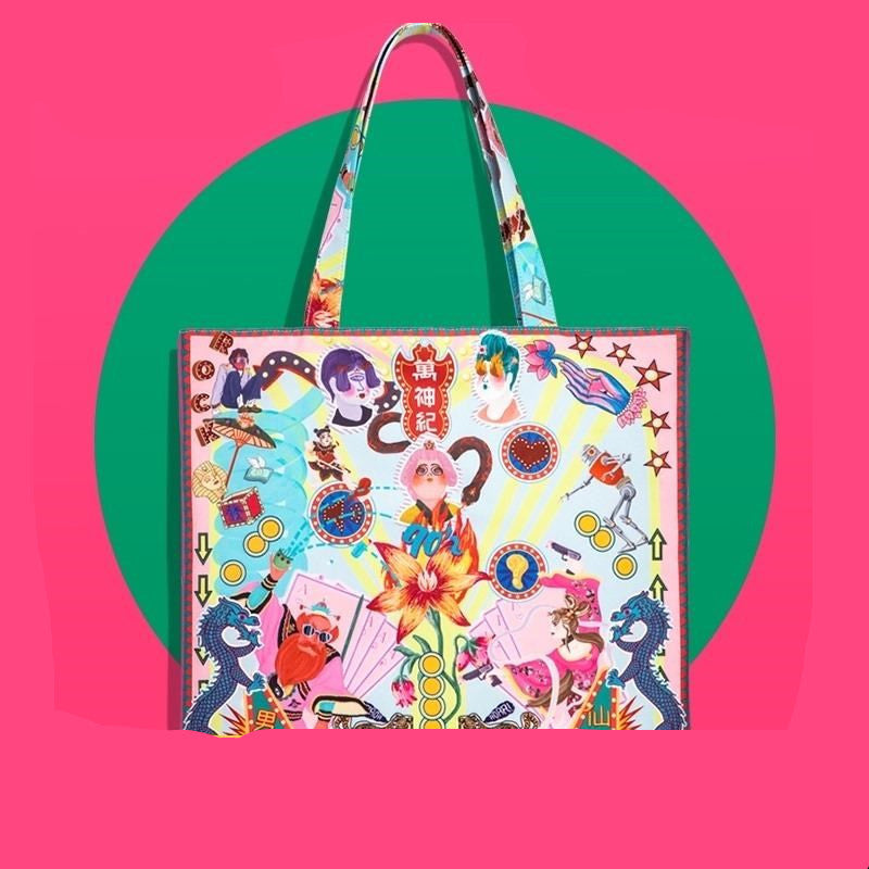 Harajuku Canvas Bag Tote Computer greenroot living