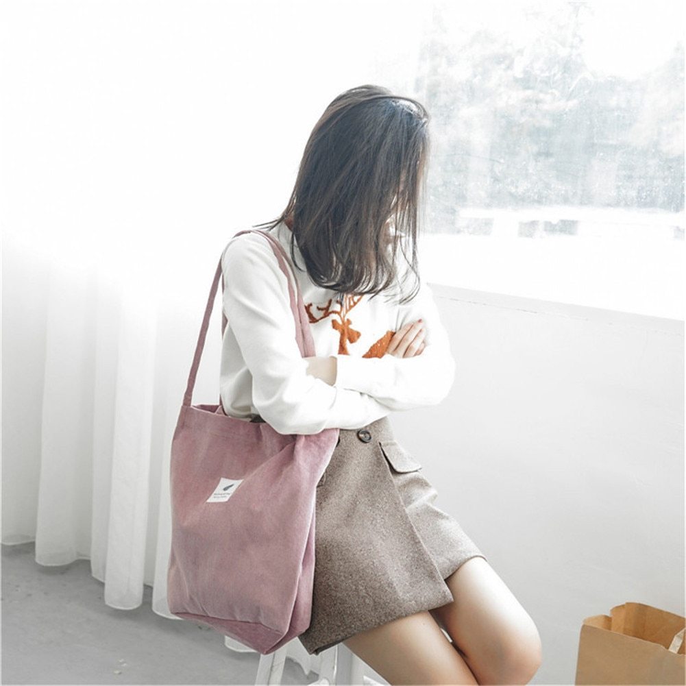 Women's Shopping Bag Large Ladies Canvas Shoulder Bags Tote Shopper Eco Reusable Bag Cotton Cloth Handbag For Women greenroot living