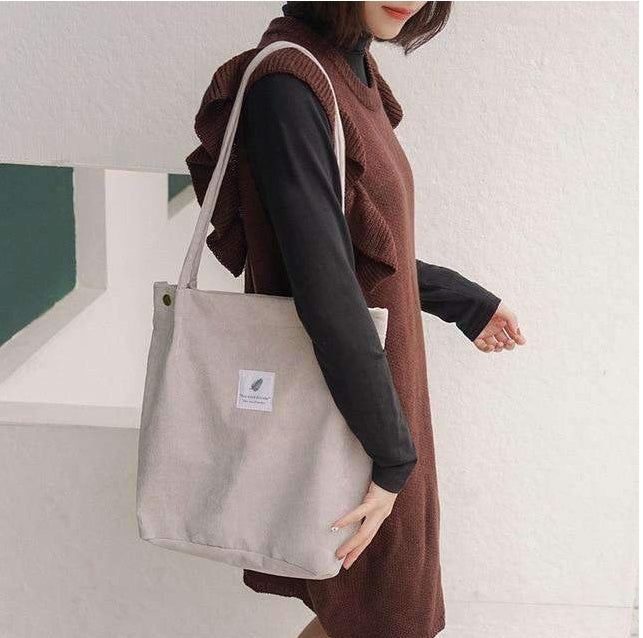 Women's Shopping Bag Large Ladies Canvas Shoulder Bags Tote Shopper Eco Reusable Bag Cotton Cloth Handbag For Women greenroot living