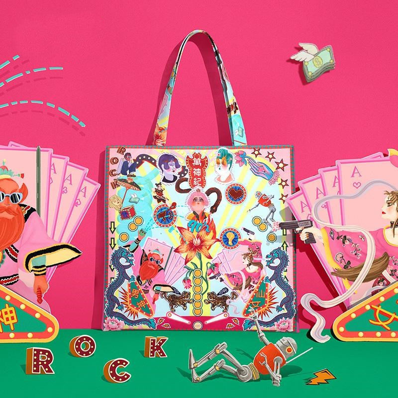 Harajuku Canvas Bag Tote Computer greenroot living