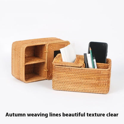 Rattan Tissue Box Multi-purpose Simple Home greenroot living
