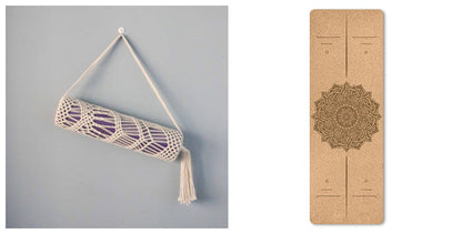 Portable Cork Yoga Mat – Non-Slip Eco-Friendly TPE Exercise Mat greenroot living