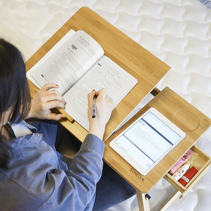 Folding Laptop Bed with Small Table Lazy Simple Desk greenroot living