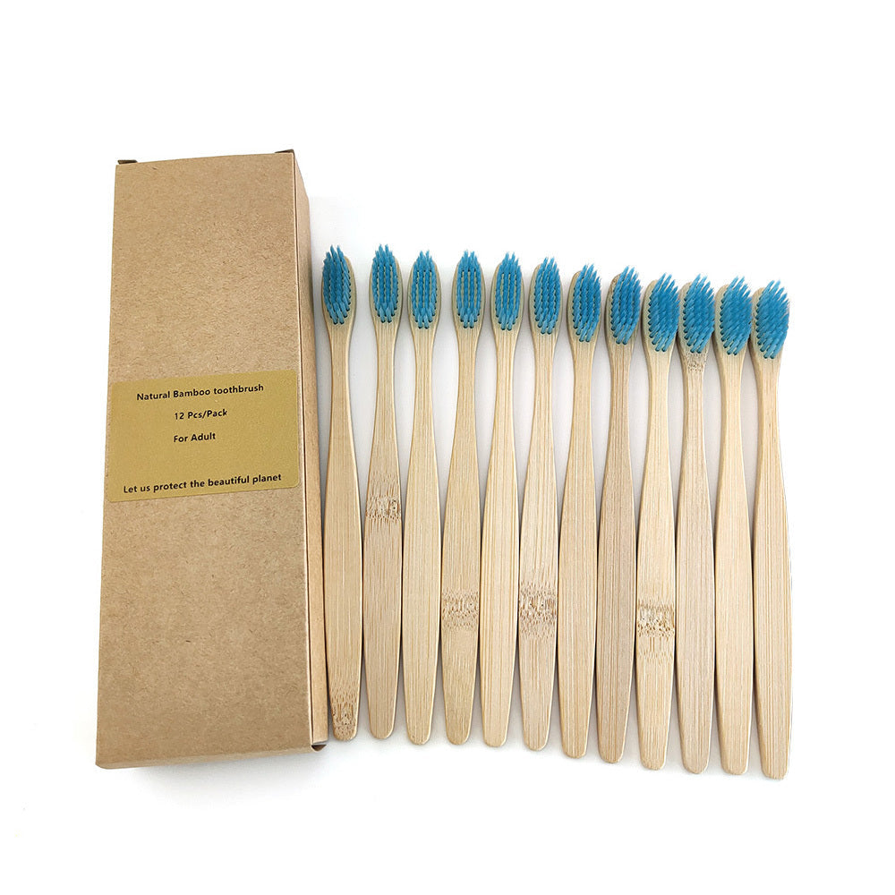 12 Bamboo charcoal environmentally friendly toothbrushes greenroot living
