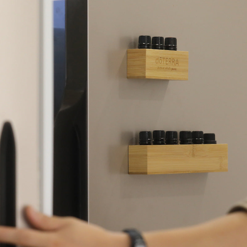 Bamboo Storage Rack Refrigerator Magnet greenroot living