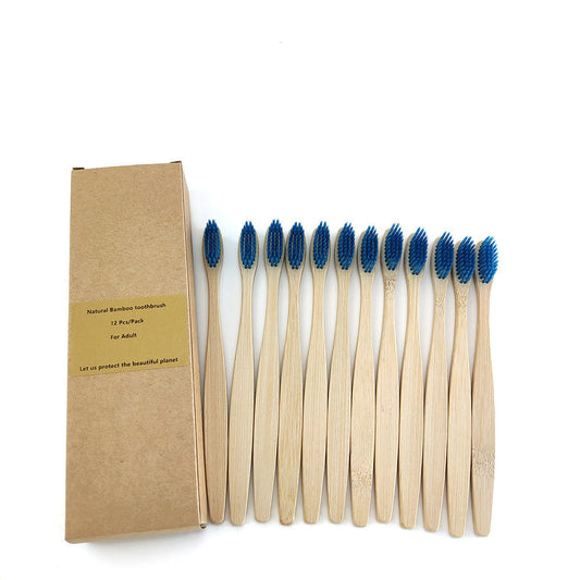 12 Bamboo charcoal environmentally friendly toothbrushes greenroot living
