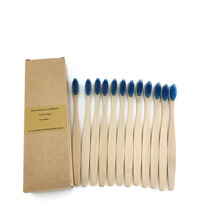 12 Bamboo charcoal environmentally friendly toothbrushes greenroot living