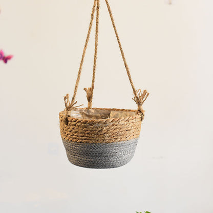Straw Hanging Baskets, Flower Baskets, Woven Flower Pots, Rattan Baskets, Chlorophytum Potted Plants, Flower Baskets, Flower Pots, Bamboo Baskets, Flower Baskets greenroot living