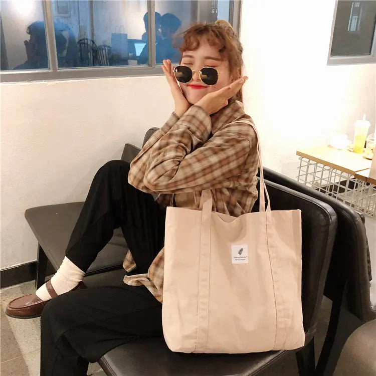 Mori Women'S Shoulder Canvas Bag Tote Bag greenroot living