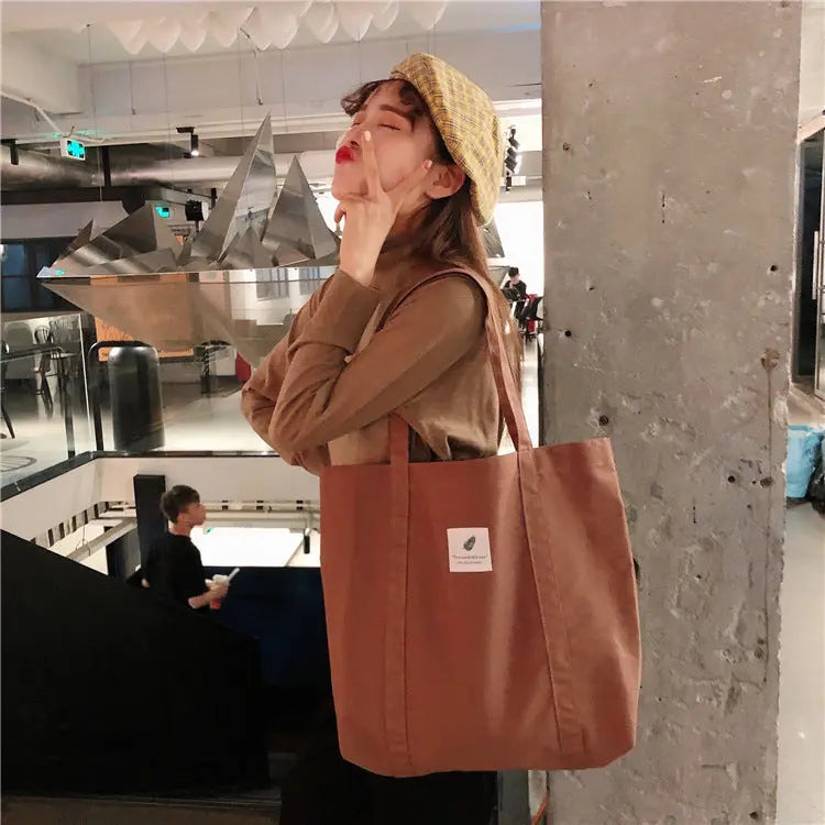 Mori Women'S Shoulder Canvas Bag Tote Bag greenroot living