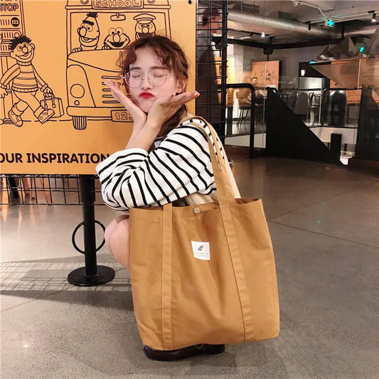 Mori Women'S Shoulder Canvas Bag Tote Bag greenroot living