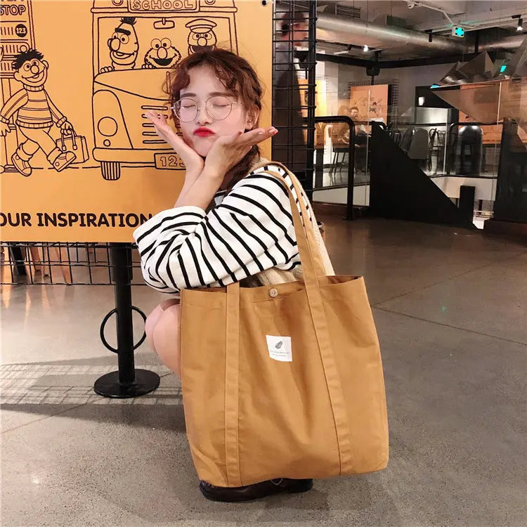 Mori Women'S Shoulder Canvas Bag Tote Bag greenroot living