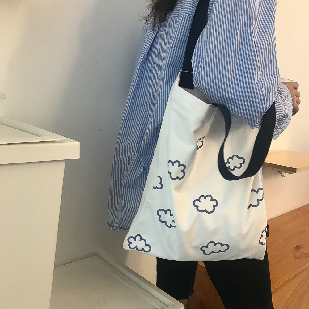 Shopping Bags Women Canvas Shoulder Bag Large Capacity greenroot living