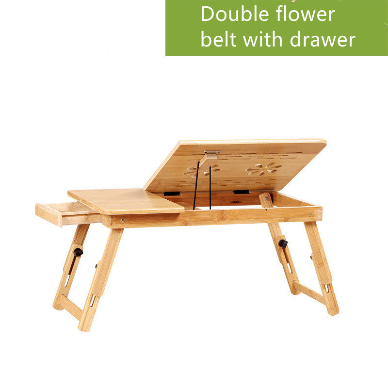 Folding Laptop Bed with Small Table Lazy Simple Desk greenroot living