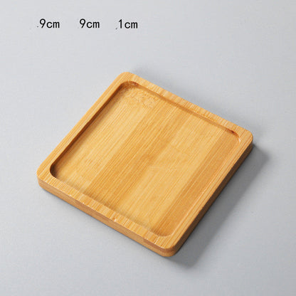Succulent Flower Pot Bamboo Holder Ceramic Succulent Flower Pot Tray Bamboo Stand greenroot living