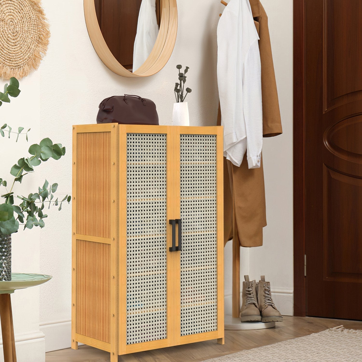 6-tier Bamboo Shoe Rack, Freestanding Shoe Cabinet greenroot living