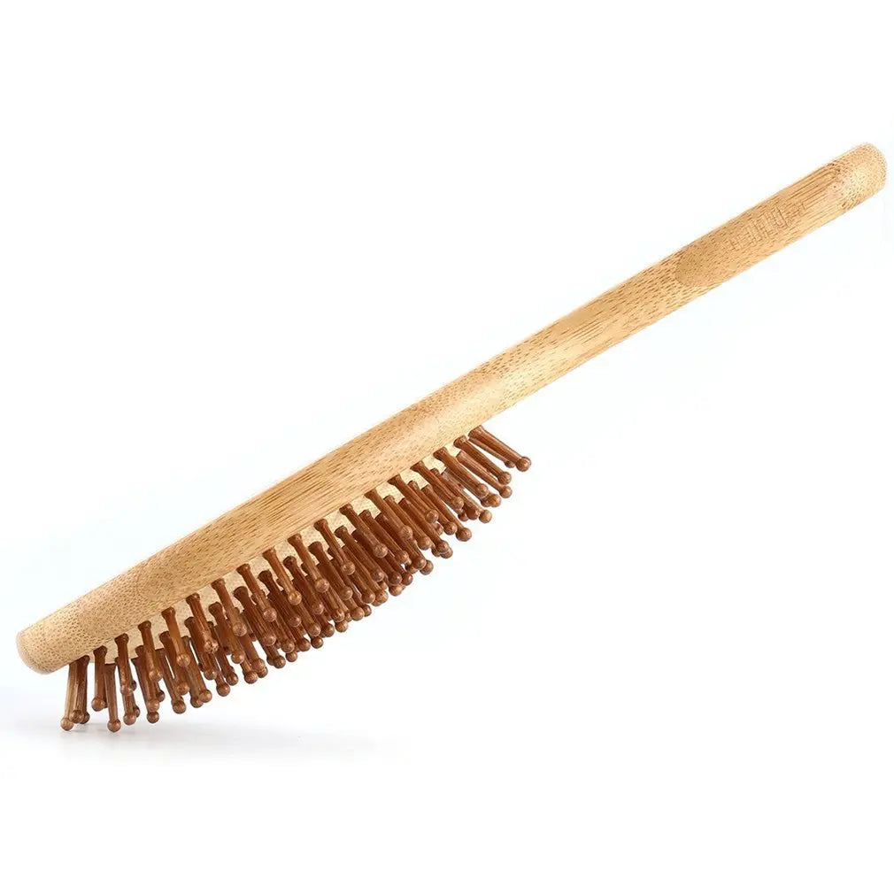 Bamboo Cushion Massage Comb | Carbonized Bamboo Comb greenroot living