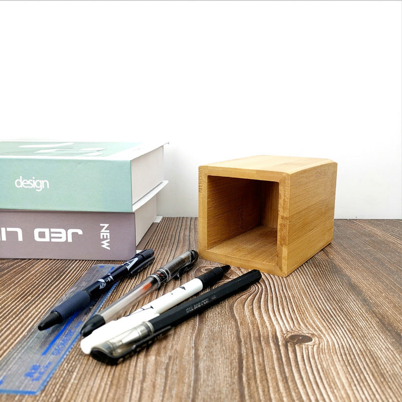 Bamboo pen holder stationery greenroot living