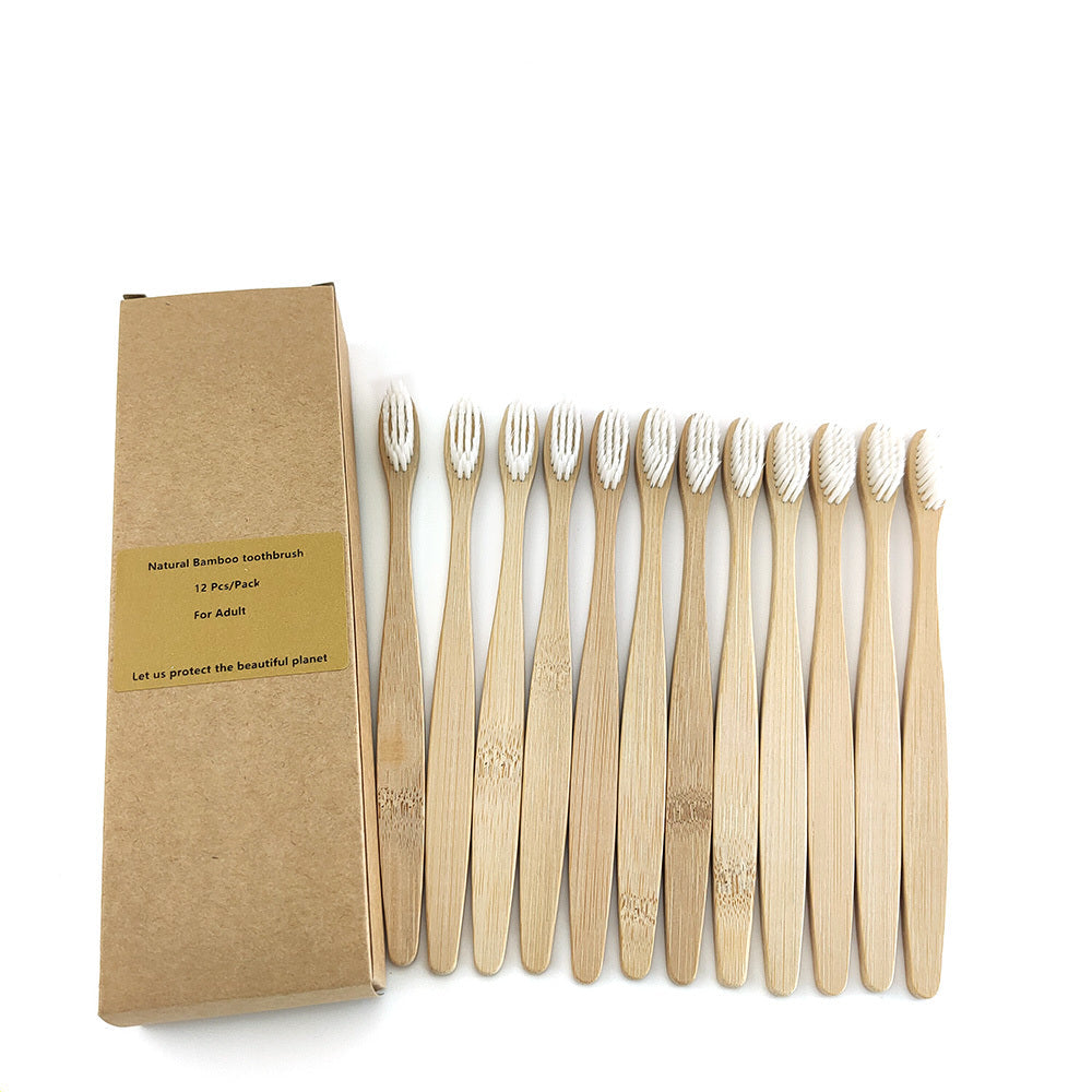 12 Bamboo charcoal environmentally friendly toothbrushes greenroot living