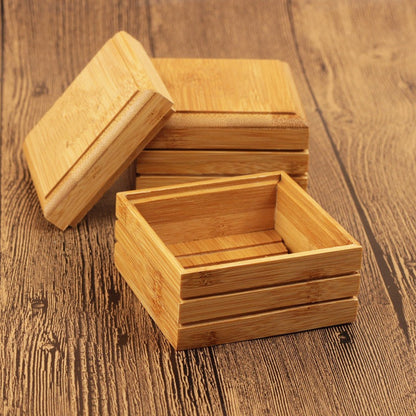 Soap box bamboo wood soap holder greenroot living