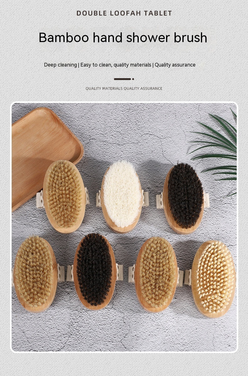 Bamboo Bristle Foam Nail Hand Brush greenroot living