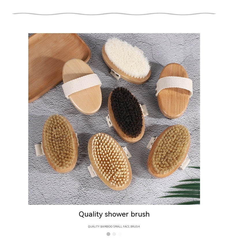 Bamboo Bristle Foam Nail Hand Brush greenroot living