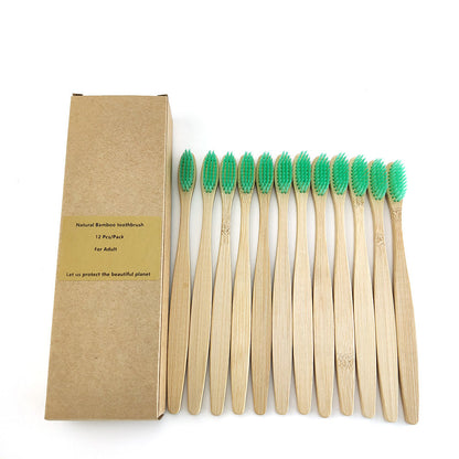 12 Bamboo charcoal environmentally friendly toothbrushes greenroot living
