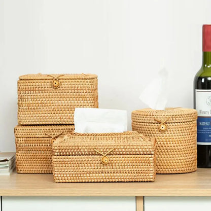Rattan Handmade Tissue Box – Eco-Friendly & Stylish Storage greenroot living