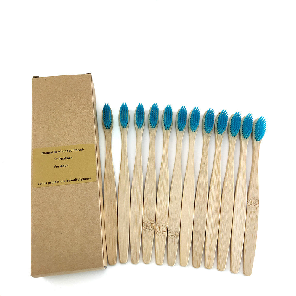 12 Bamboo charcoal environmentally friendly toothbrushes greenroot living
