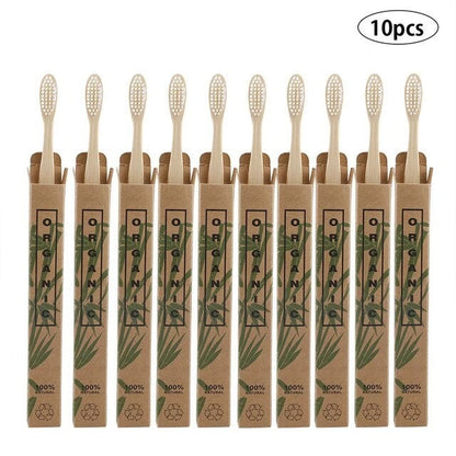 10 Bamboo toothbrushes greenroot living