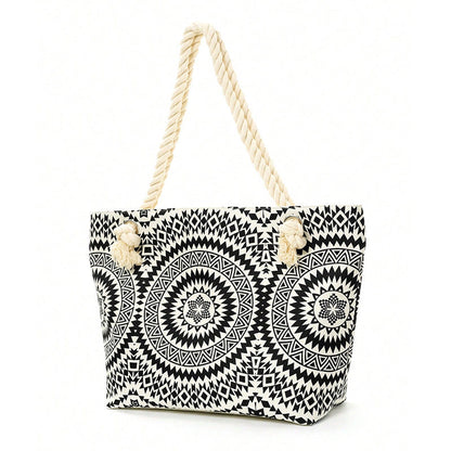 Geometric Large Capacity Multifunctional Tote greenroot living