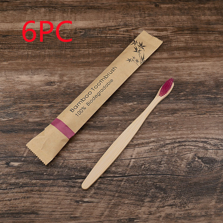 10Pcs Colorful Toothbrush Natural Bamboo Tooth Brush Set Soft Bristle Charcoal Teeth Eco Bamboo Toothbrushes Dental Oral Care greenroot living
