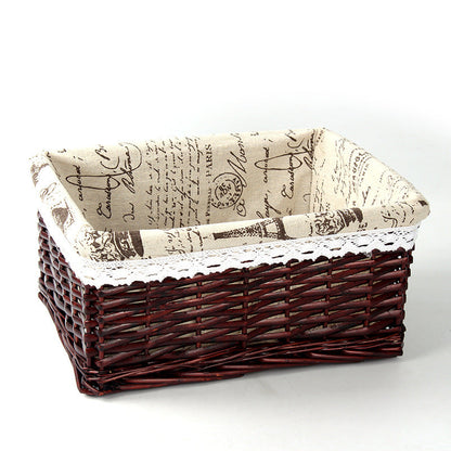 Willow Rattan Storage Basket – Eco-Friendly Home Organizer greenroot living