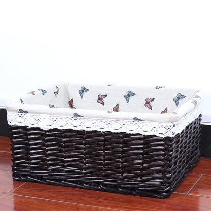 Willow Rattan Storage Basket – Eco-Friendly Home Organizer greenroot living