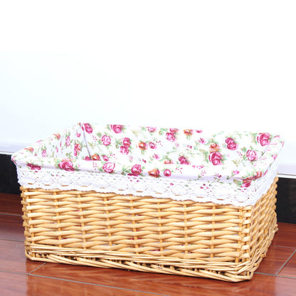 Willow Rattan Storage Basket – Eco-Friendly Home Organizer greenroot living