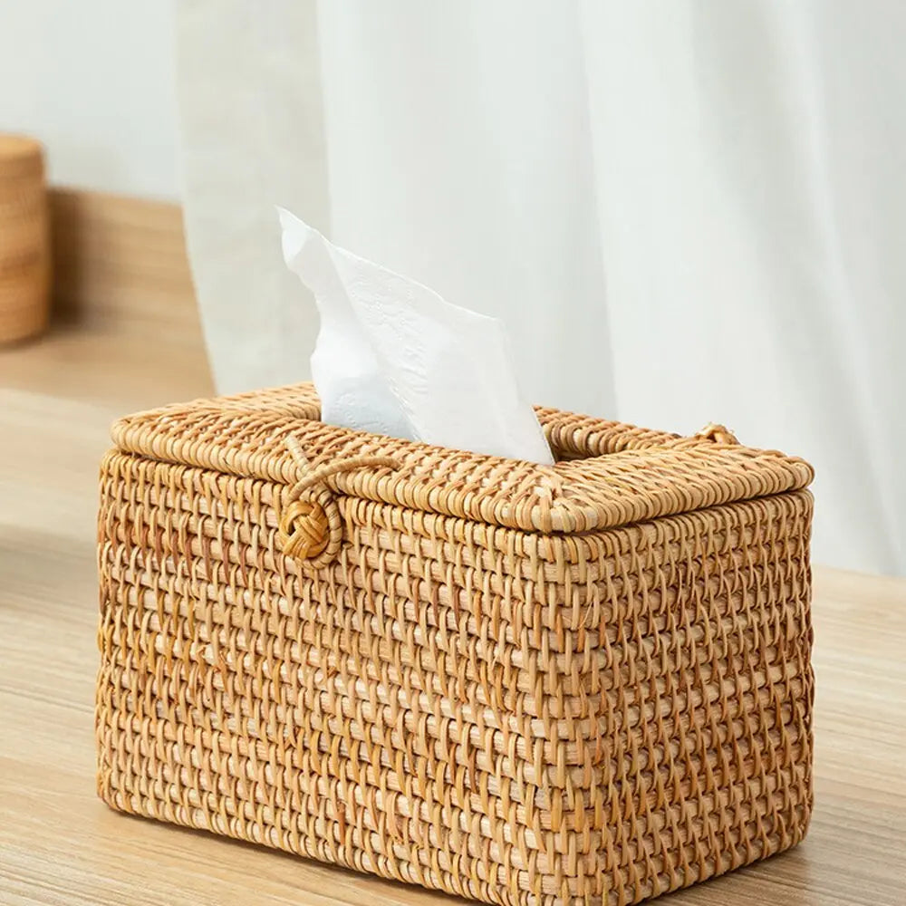 Rattan Handmade Tissue Box – Eco-Friendly & Stylish Storage greenroot living