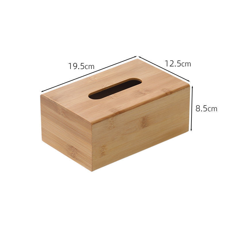 Bamboo And Wood Tissue Box Desktop Exquisite Luxury Draw Paper greenroot living