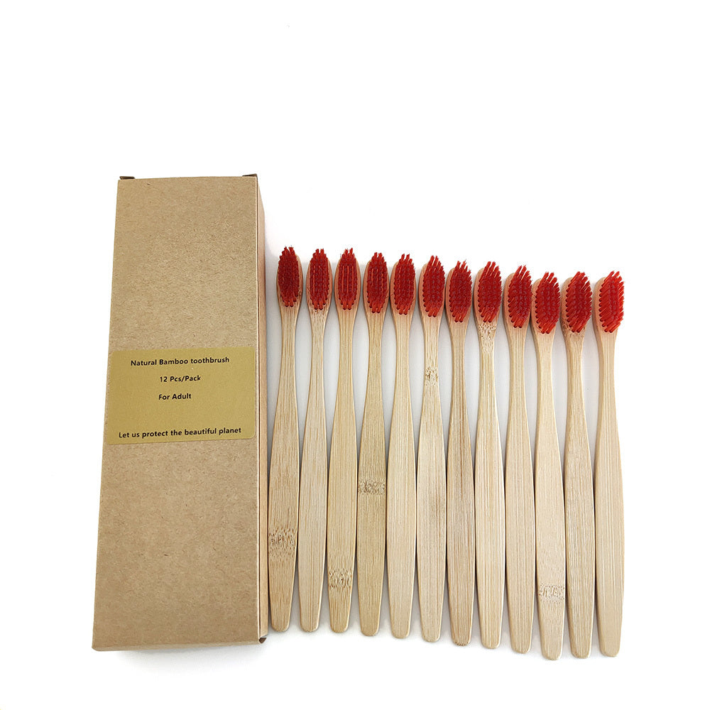12 Bamboo charcoal environmentally friendly toothbrushes greenroot living
