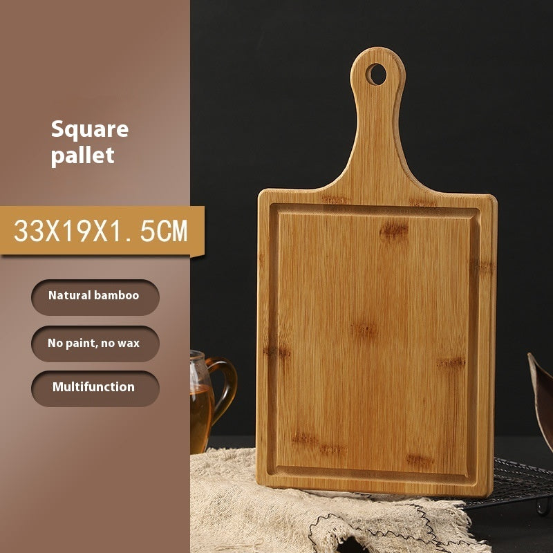 Bamboo Tray Dessert Bread Bamboo Wood Pizza Plate greenroot living