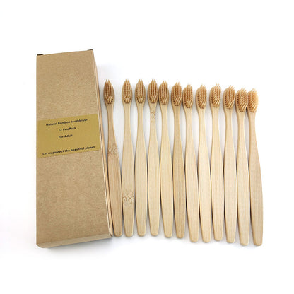 12 Bamboo charcoal environmentally friendly toothbrushes greenroot living