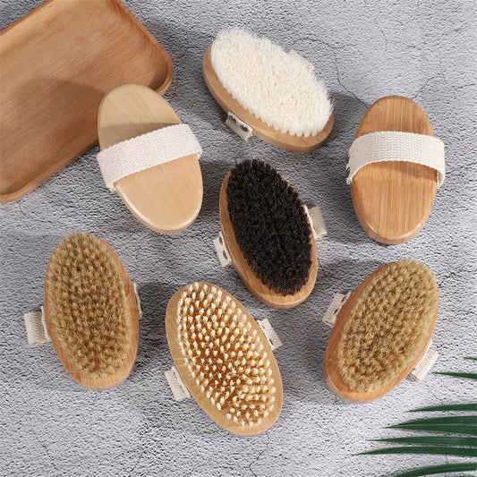 Bamboo Bristle Foam Nail Hand Brush greenroot living