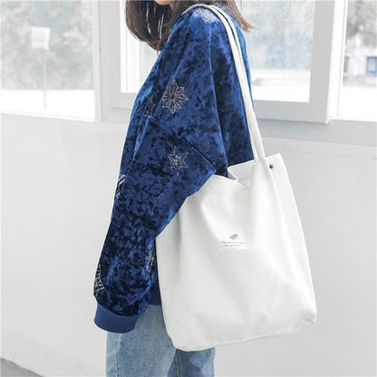 Women's Shopping Bag Large Ladies Canvas Shoulder Bags Tote Shopper Eco Reusable Bag Cotton Cloth Handbag For Women greenroot living