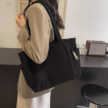 Autumn And Winter Leisure One Shoulder Shopping Bag Advanced Sensor Service Tote